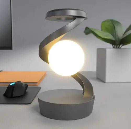 Rotating Moon Desk Lamp with Wireless Charging & Sensor Control