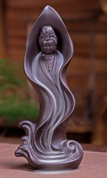 Ceramic Guanyin Buddhist Decoration Incense Burner