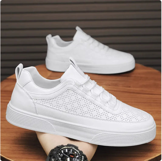 Stylish Thick-Sole Lace-Up Casual Sneakers