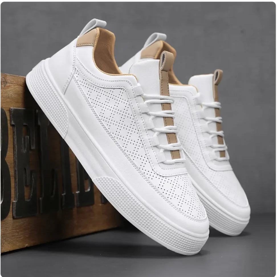 Stylish Thick-Sole Lace-Up Casual Sneakers